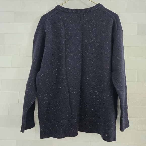 North Face Wool Blend Crestview Crew Neck Sweater Aviator Navy Women's Size XL - Picture 9 of 9